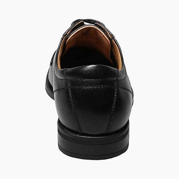 Men's Florsheim Midtown Cap Toe Oxford in Black Leather. 12138 001 - Picture 6 of 7